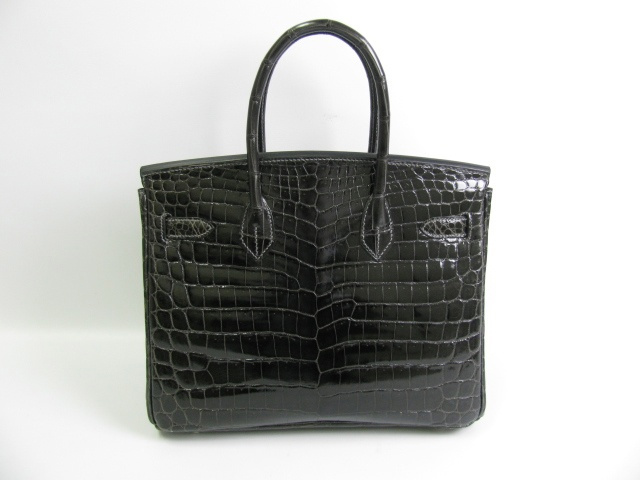 エルメス バーキン30 クロコダイルニロティカス-グラファイト